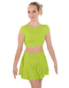 Solid Lycra Bow Back Crop Top