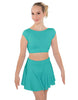 Solid Lycra Bow Back Crop Top