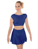 Solid Lycra Bow Back Crop Top