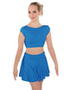 Solid Lycra Bow Back Crop Top