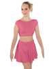 Solid Lycra Bow Back Crop Top