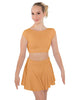 Solid Lycra Bow Back Crop Top