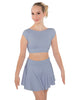 Solid Lycra Bow Back Crop Top