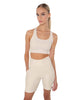 Solid Lycra Scoop Neck Spaghetti Strap Crop
