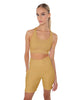 Solid Lycra Scoop Neck Spaghetti Strap Crop