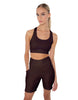 Solid Lycra Scoop Neck Spaghetti Strap Crop