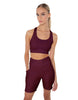 Solid Lycra Scoop Neck Spaghetti Strap Crop