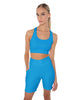 Solid Lycra Scoop Neck Spaghetti Strap Crop