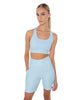 Solid Lycra Scoop Neck Spaghetti Strap Crop