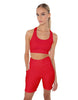 Solid Lycra Scoop Neck Spaghetti Strap Crop