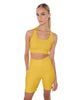 Solid Lycra Scoop Neck Spaghetti Strap Crop