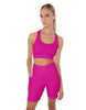 Solid Lycra Scoop Neck Spaghetti Strap Crop