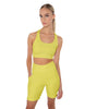 Solid Lycra Scoop Neck Spaghetti Strap Crop