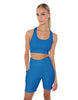 Solid Lycra Scoop Neck Spaghetti Strap Crop