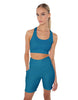 Solid Lycra Scoop Neck Spaghetti Strap Crop
