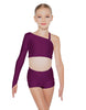 Solid Lycra Sparks Fly Crop Top