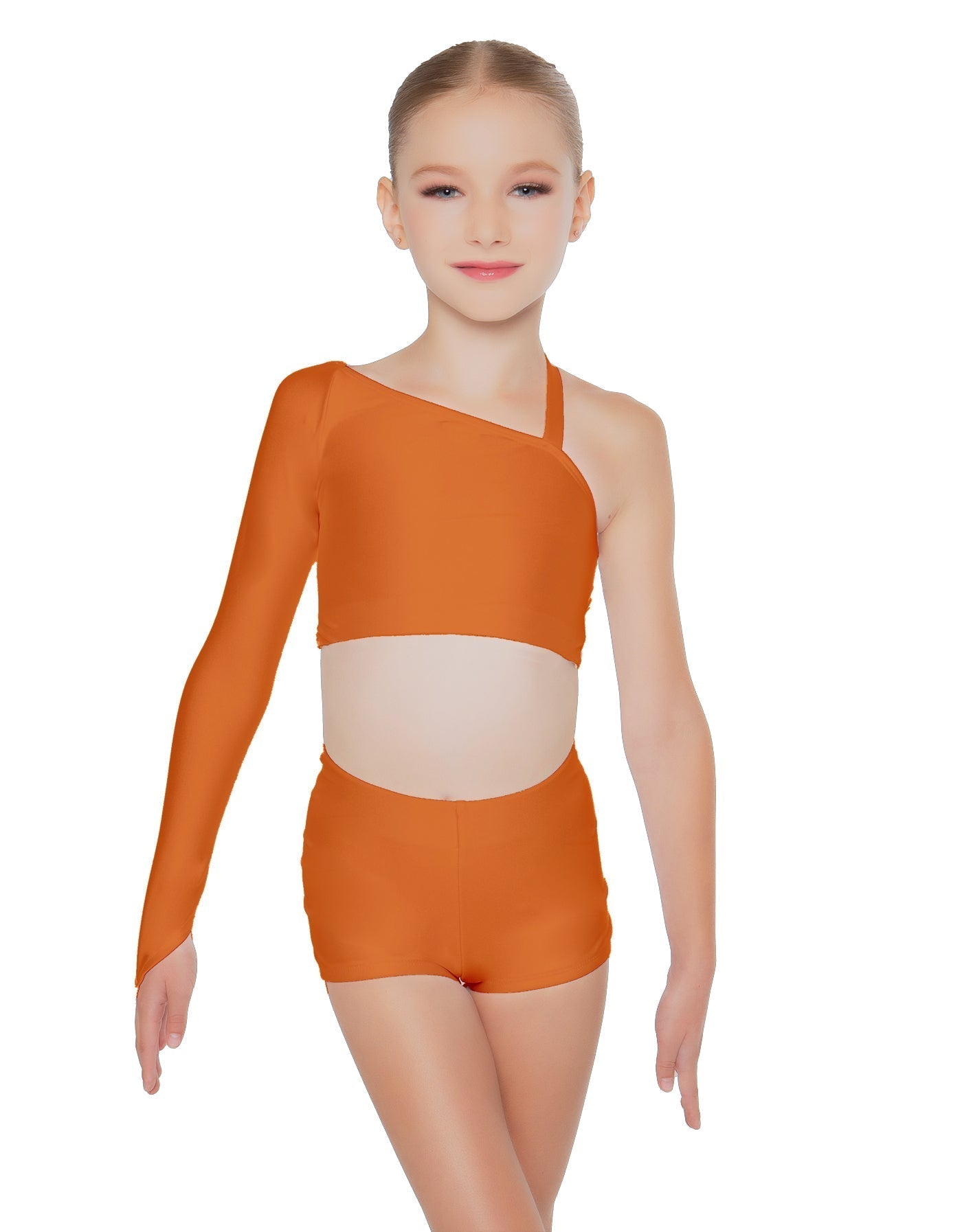 Solid Lycra Sparks Fly Crop Top