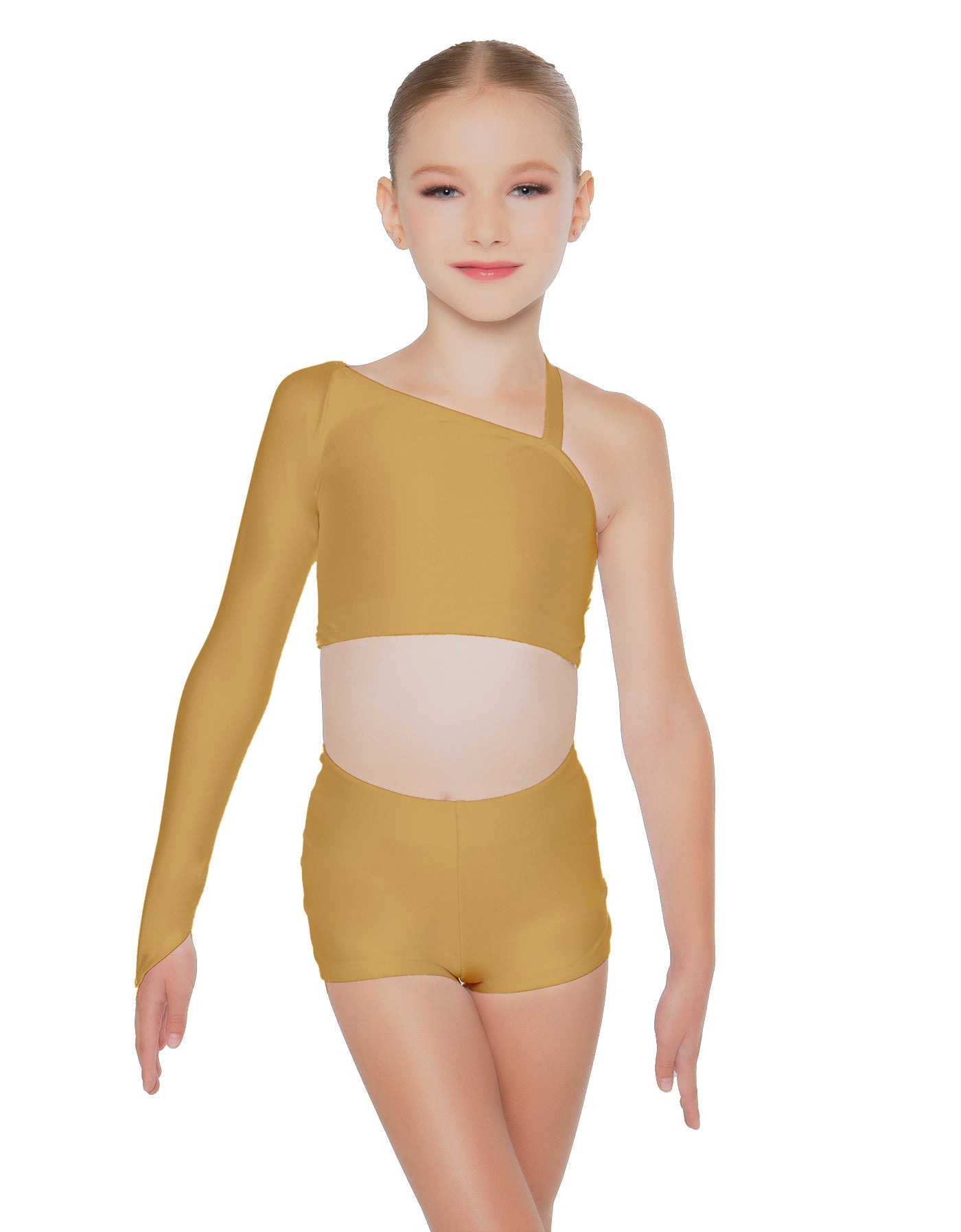 Solid Lycra Sparks Fly Crop Top