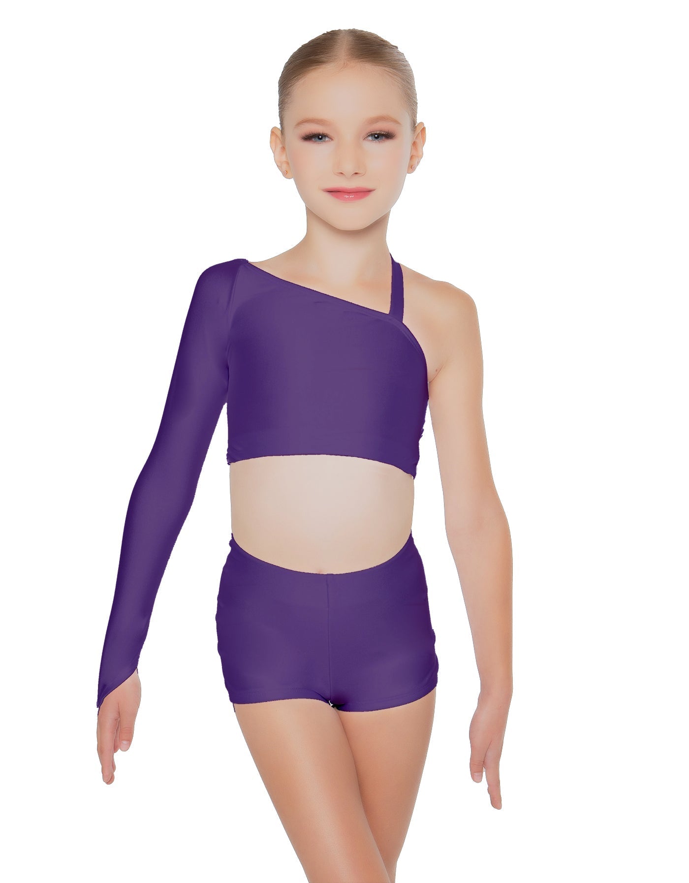 Solid Lycra Sparks Fly Crop Top
