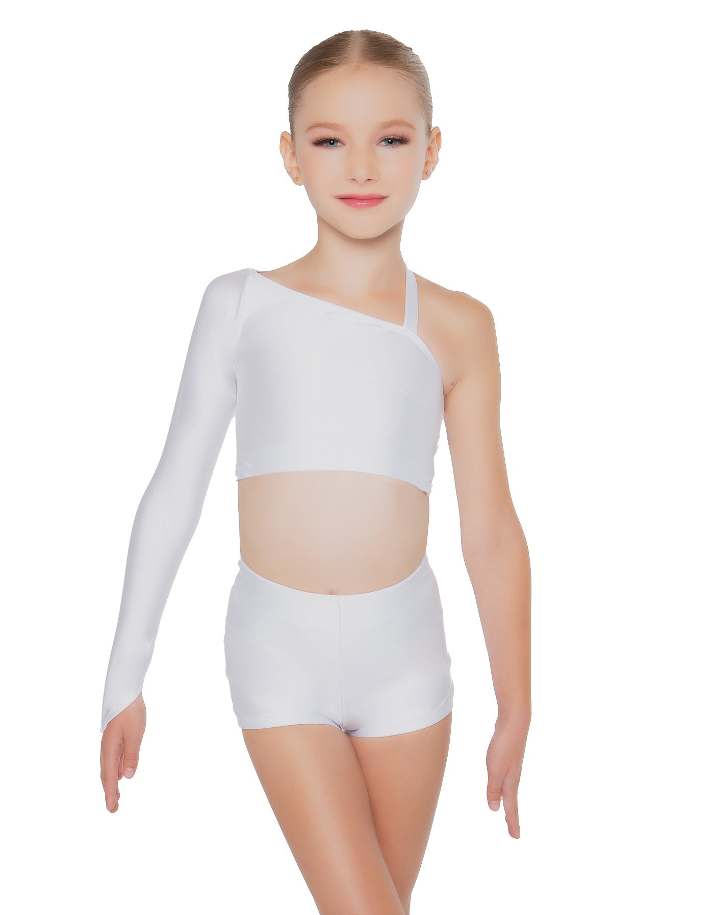 Solid Lycra Sparks Fly Crop Top