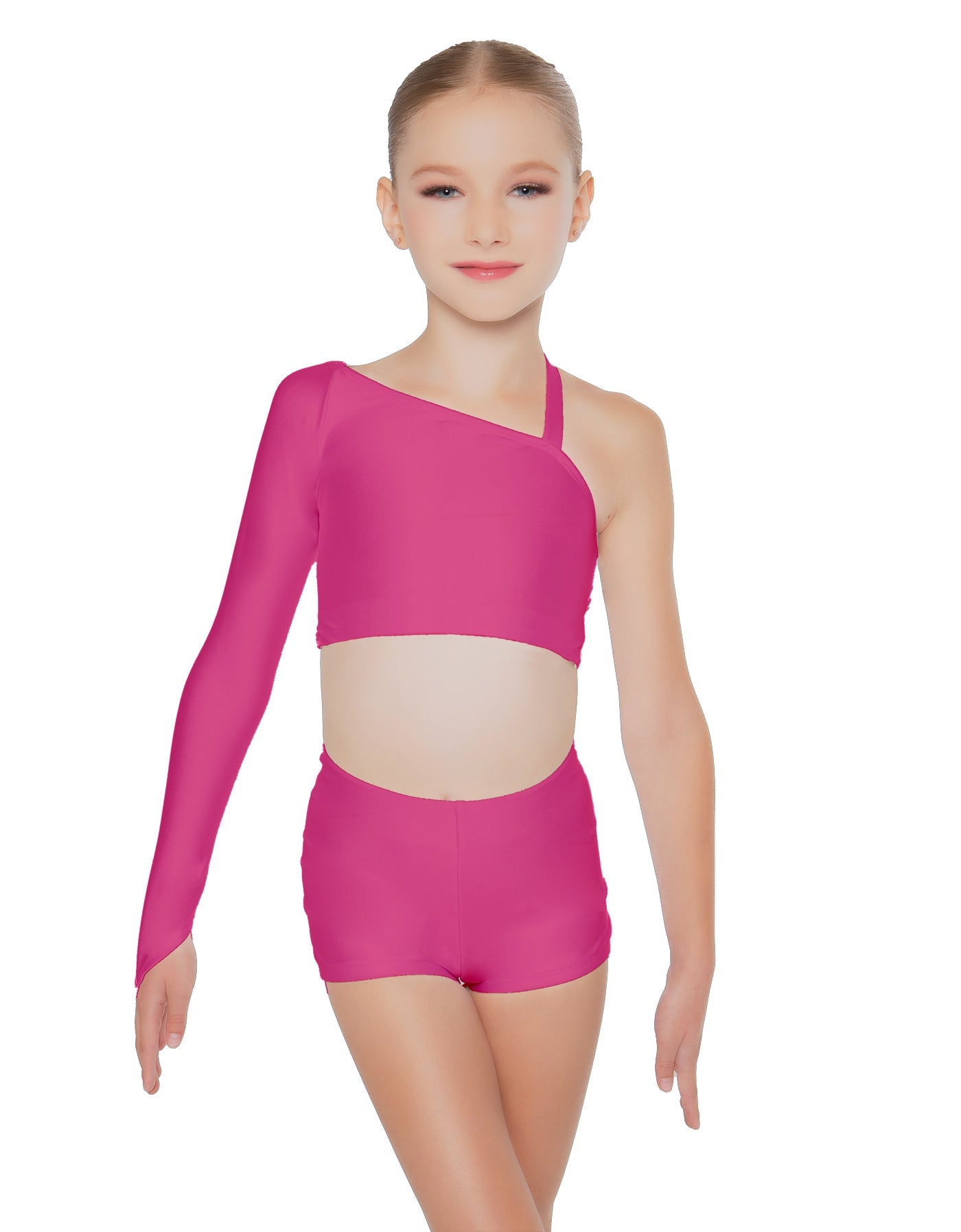 Solid Lycra Sparks Fly Crop Top