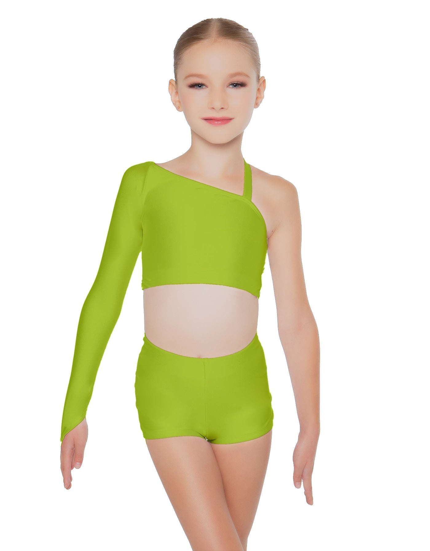 Solid Lycra Sparks Fly Crop Top