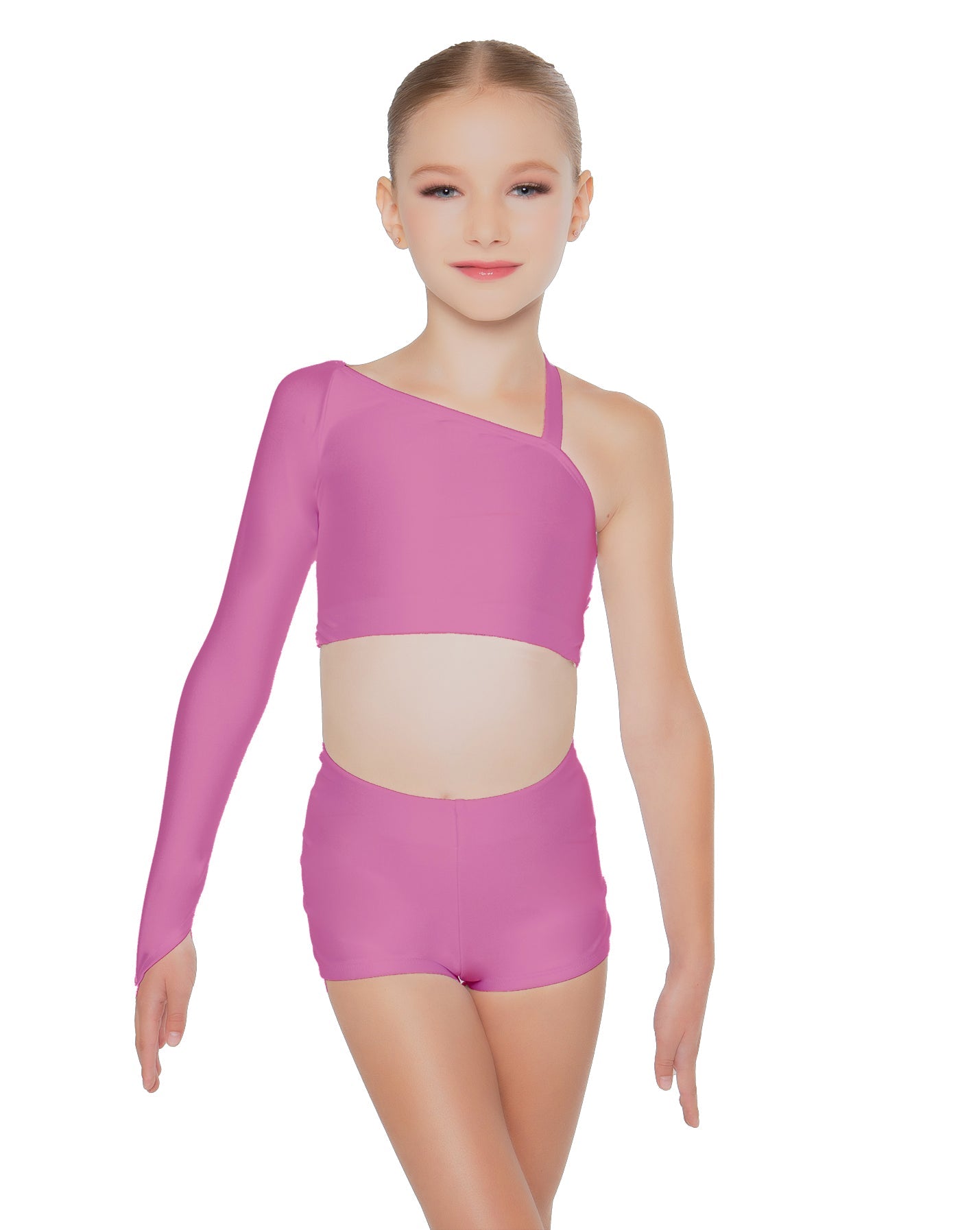 Solid Lycra Sparks Fly Crop Top