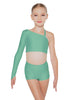 Solid Lycra Sparks Fly Crop Top
