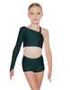 Solid Lycra Sparks Fly Crop Top