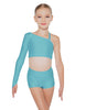 Solid Lycra Sparks Fly Crop Top