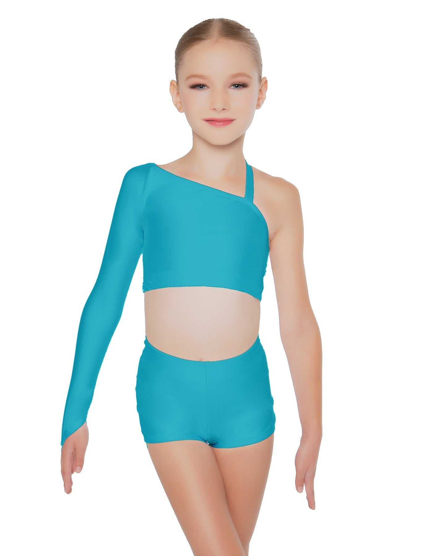 Solid Lycra Sparks Fly Crop Top