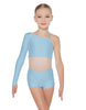 Solid Lycra Sparks Fly Crop Top