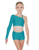 Solid Lycra Sparks Fly Crop Top
