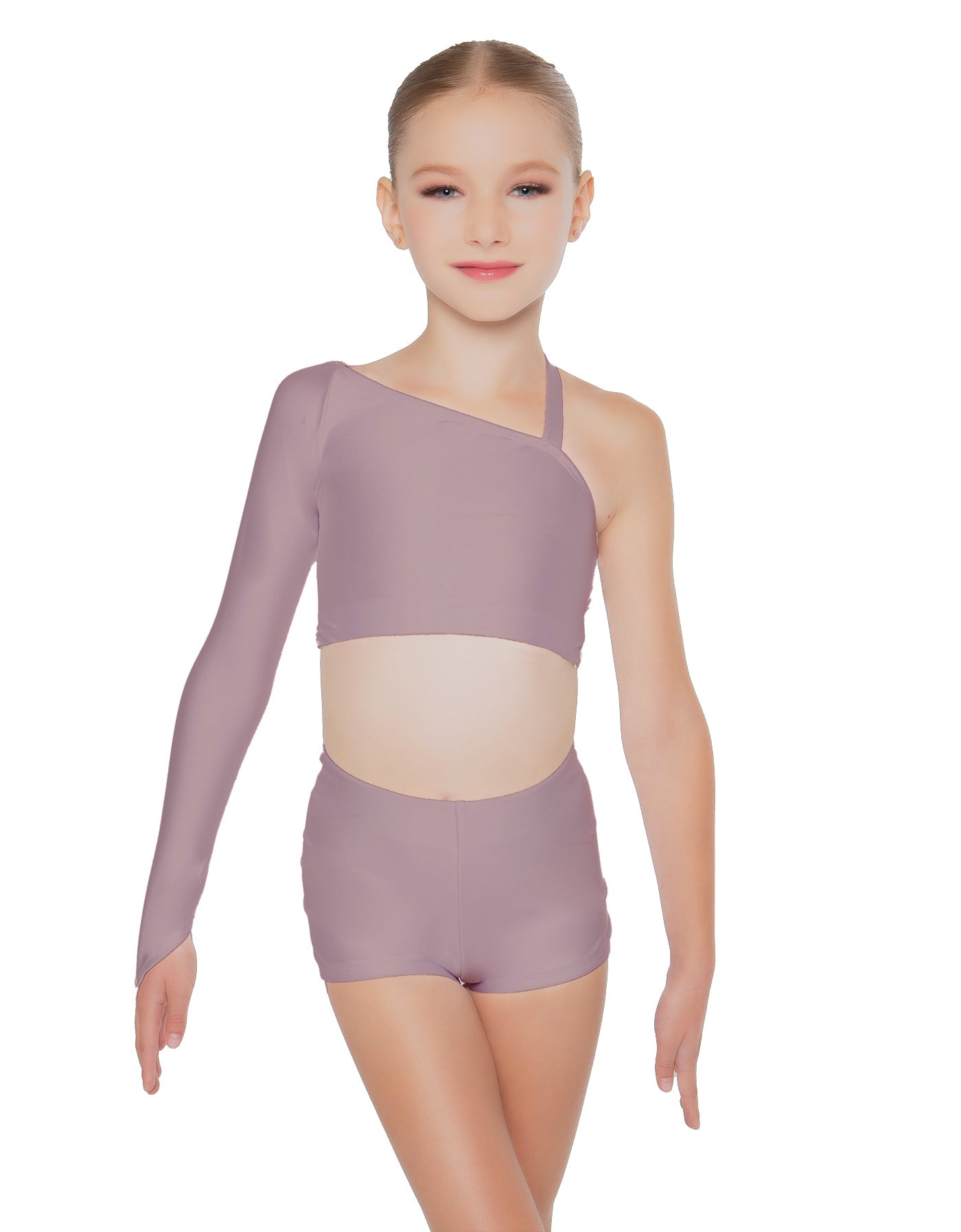 Solid Lycra Sparks Fly Crop Top