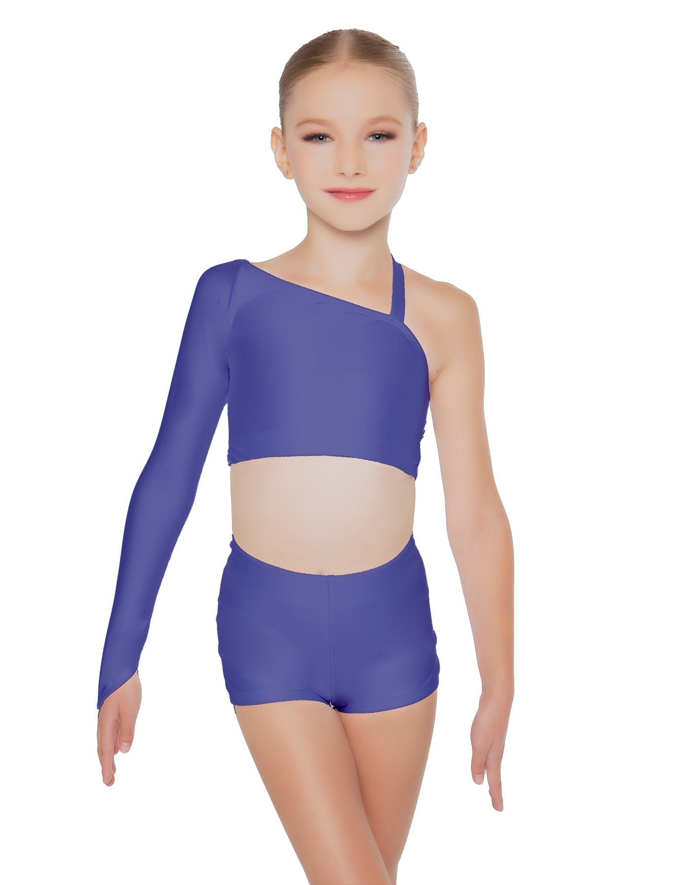 Solid Lycra Sparks Fly Crop Top