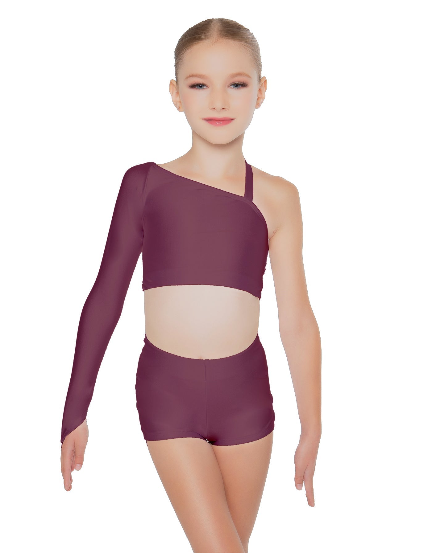 Solid Lycra Sparks Fly Crop Top