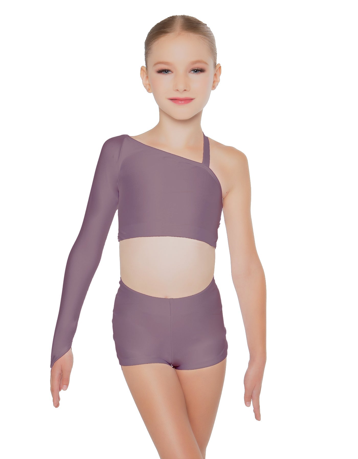 Solid Lycra Sparks Fly Crop Top