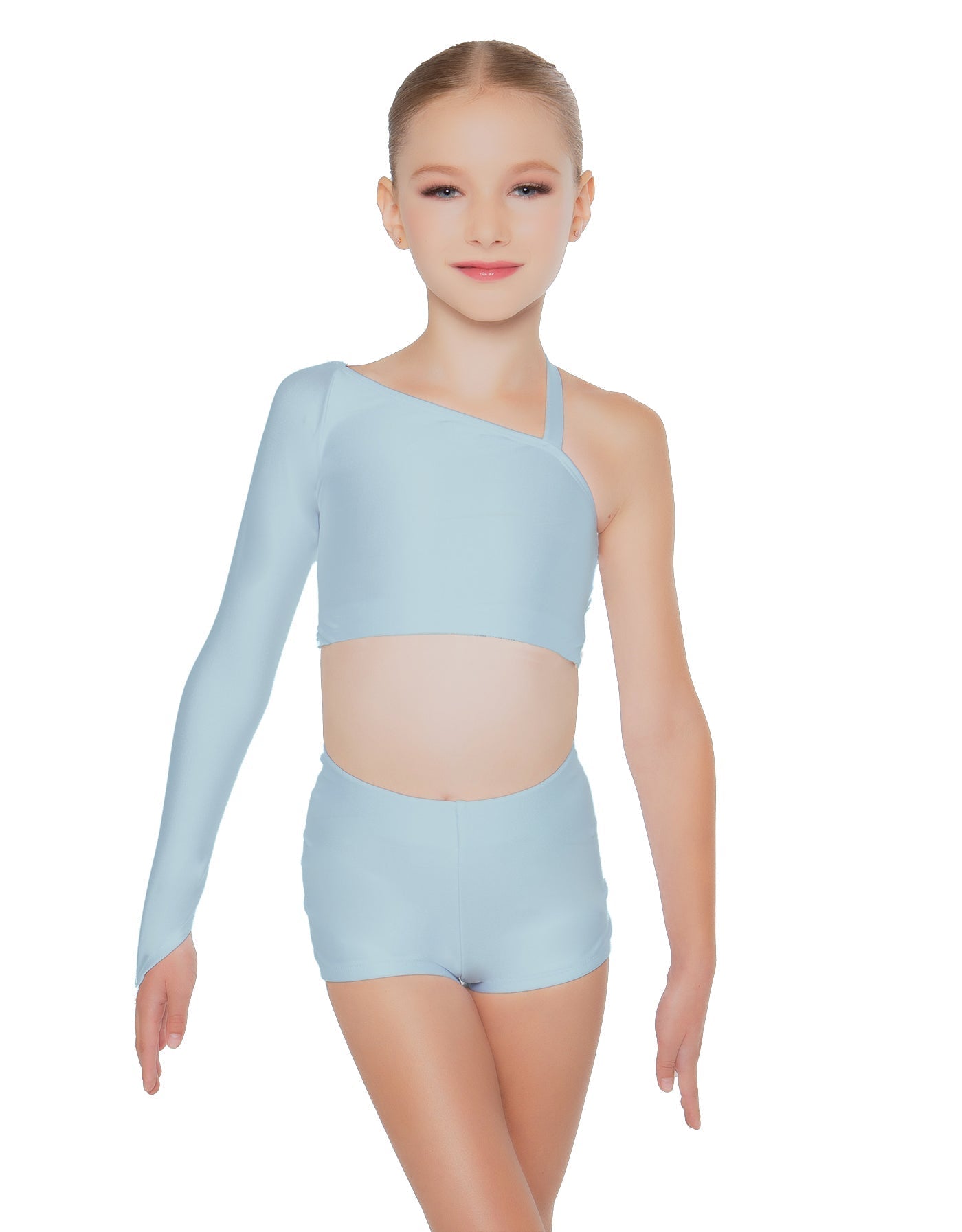 Solid Lycra Sparks Fly Crop Top