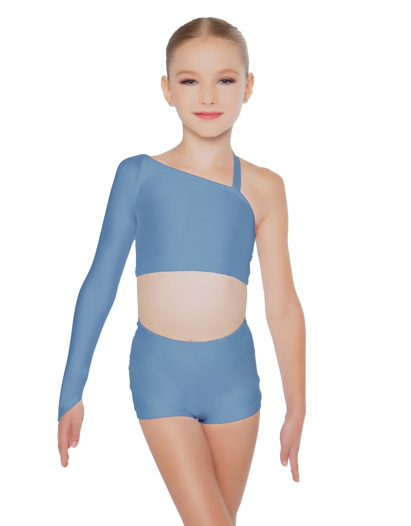Solid Lycra Sparks Fly Crop Top