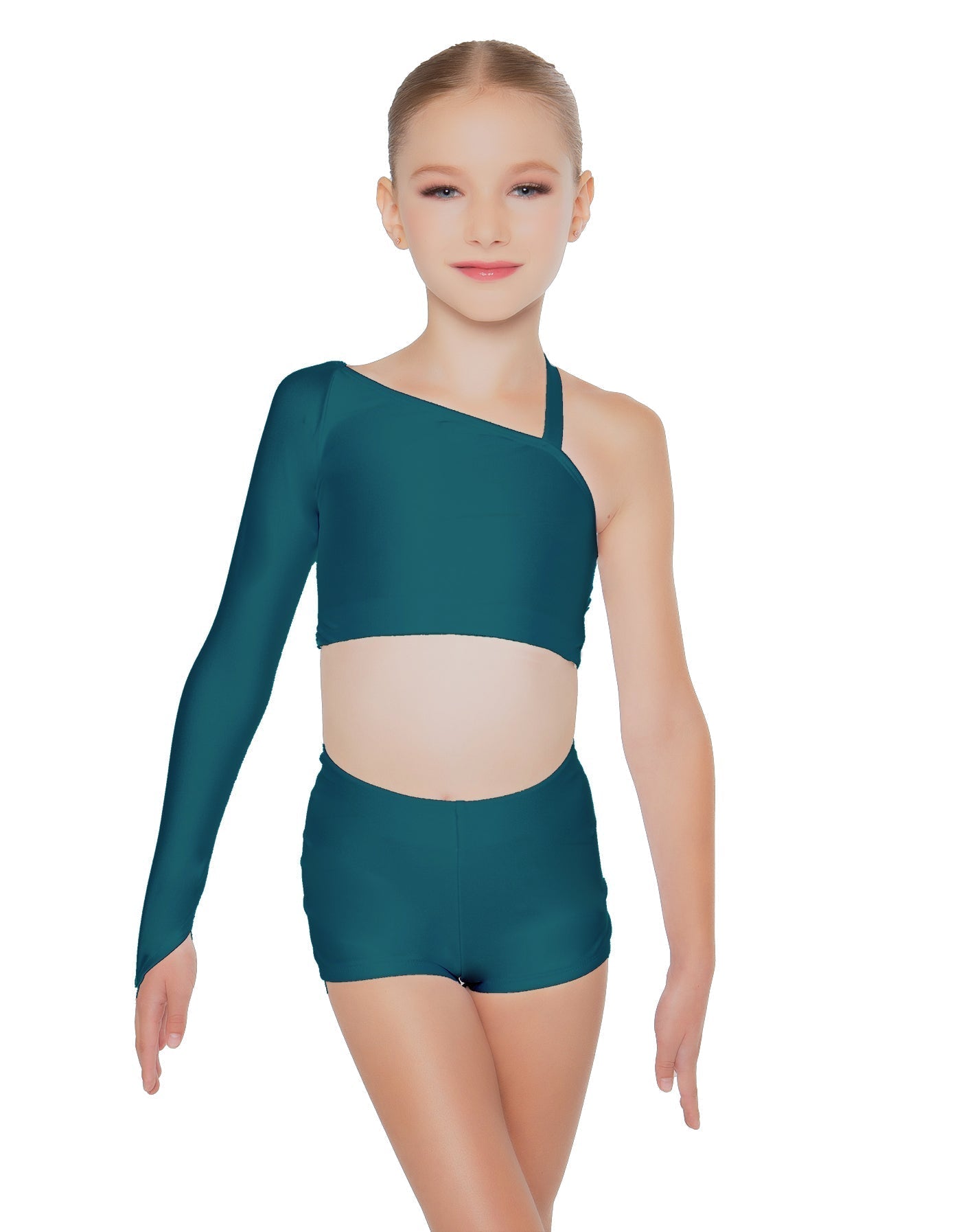 Solid Lycra Sparks Fly Crop Top