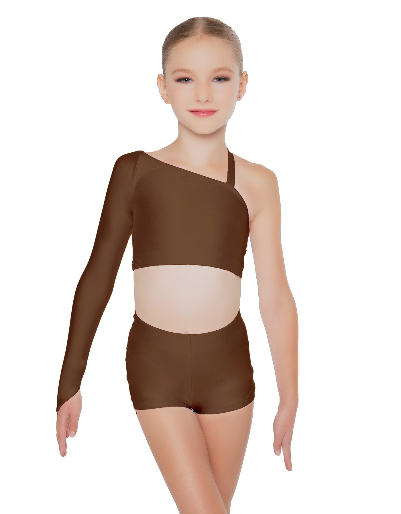 Solid Lycra Sparks Fly Crop Top