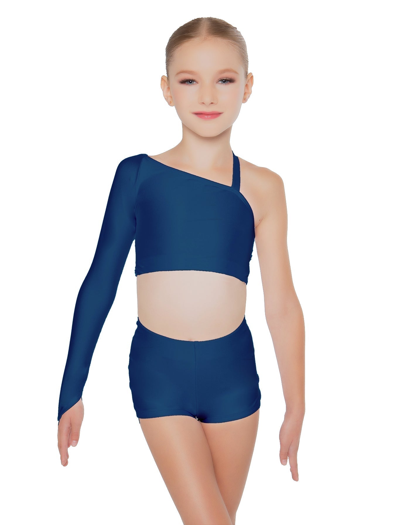 Solid Lycra Sparks Fly Crop Top