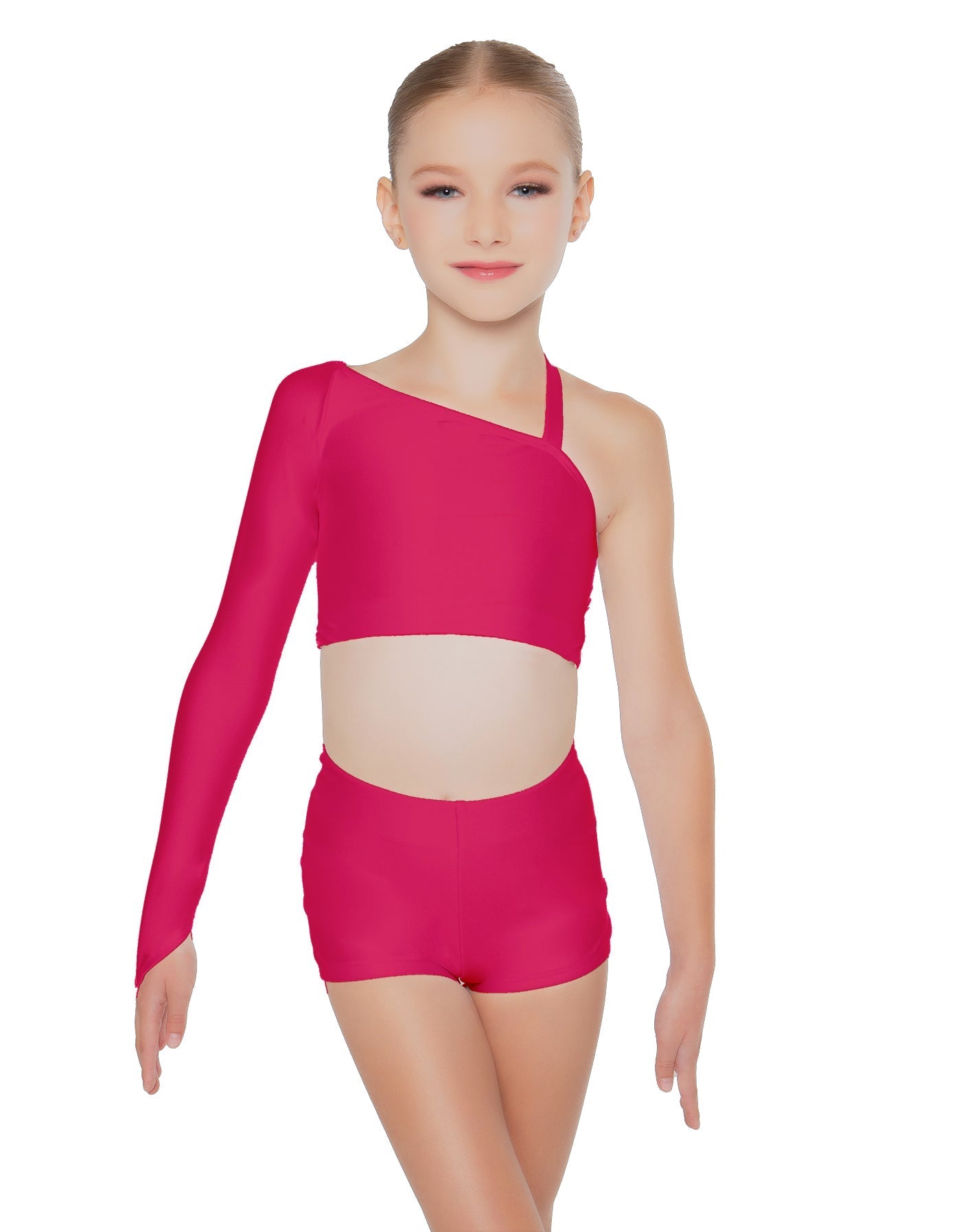 Solid Lycra Sparks Fly Crop Top
