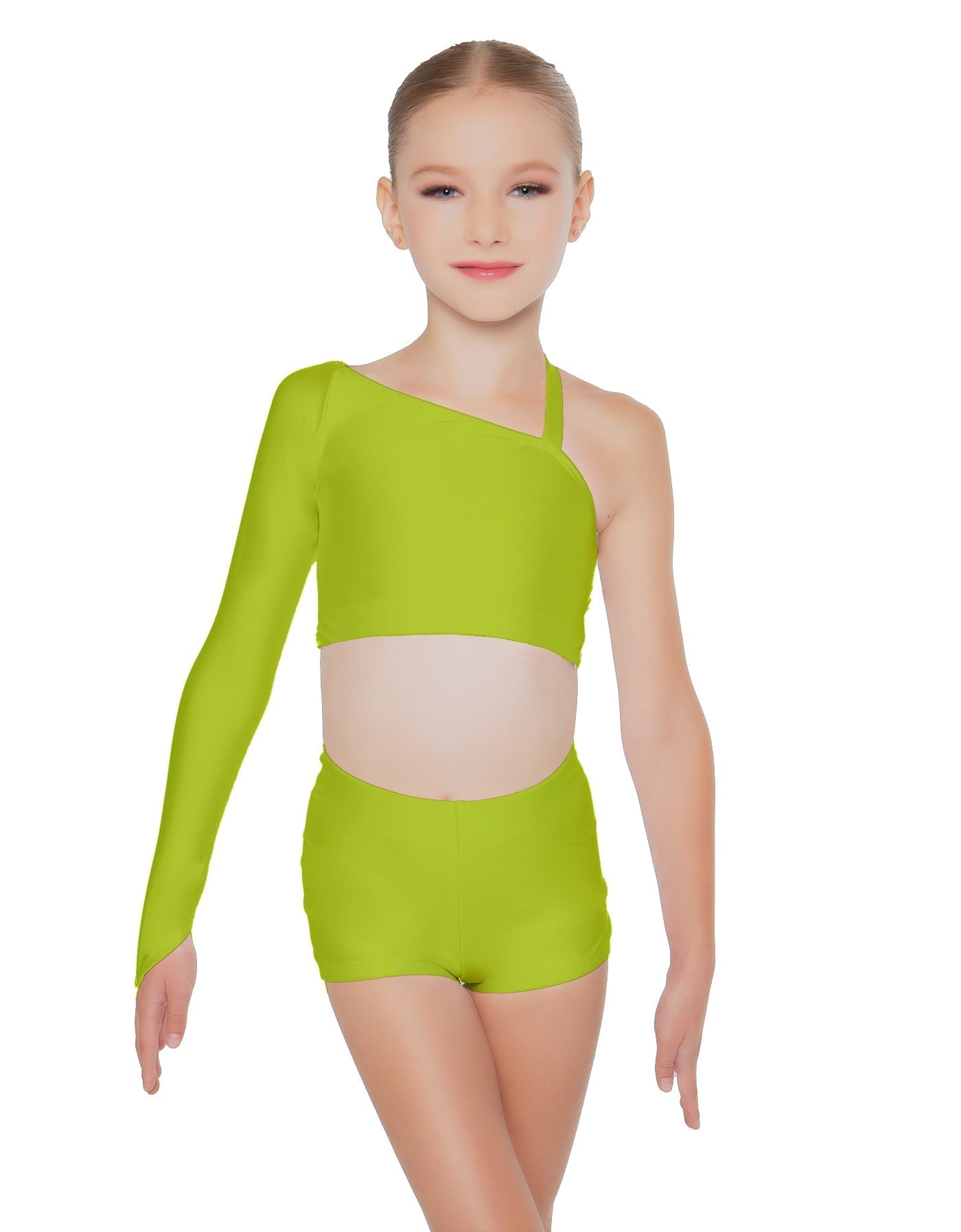 Solid Lycra Sparks Fly Crop Top