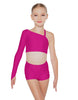 Solid Lycra Sparks Fly Crop Top