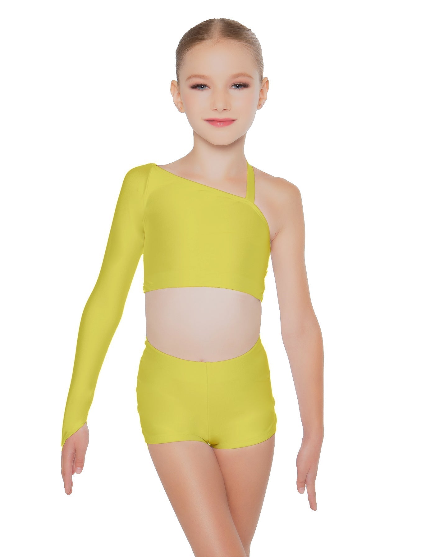 Solid Lycra Sparks Fly Crop Top