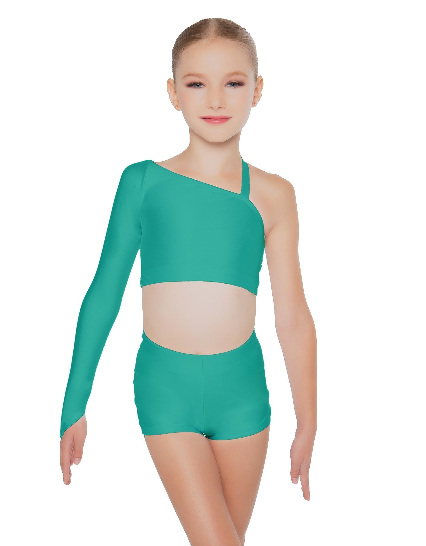 Solid Lycra Sparks Fly Crop Top