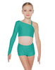 Solid Lycra Sparks Fly Crop Top