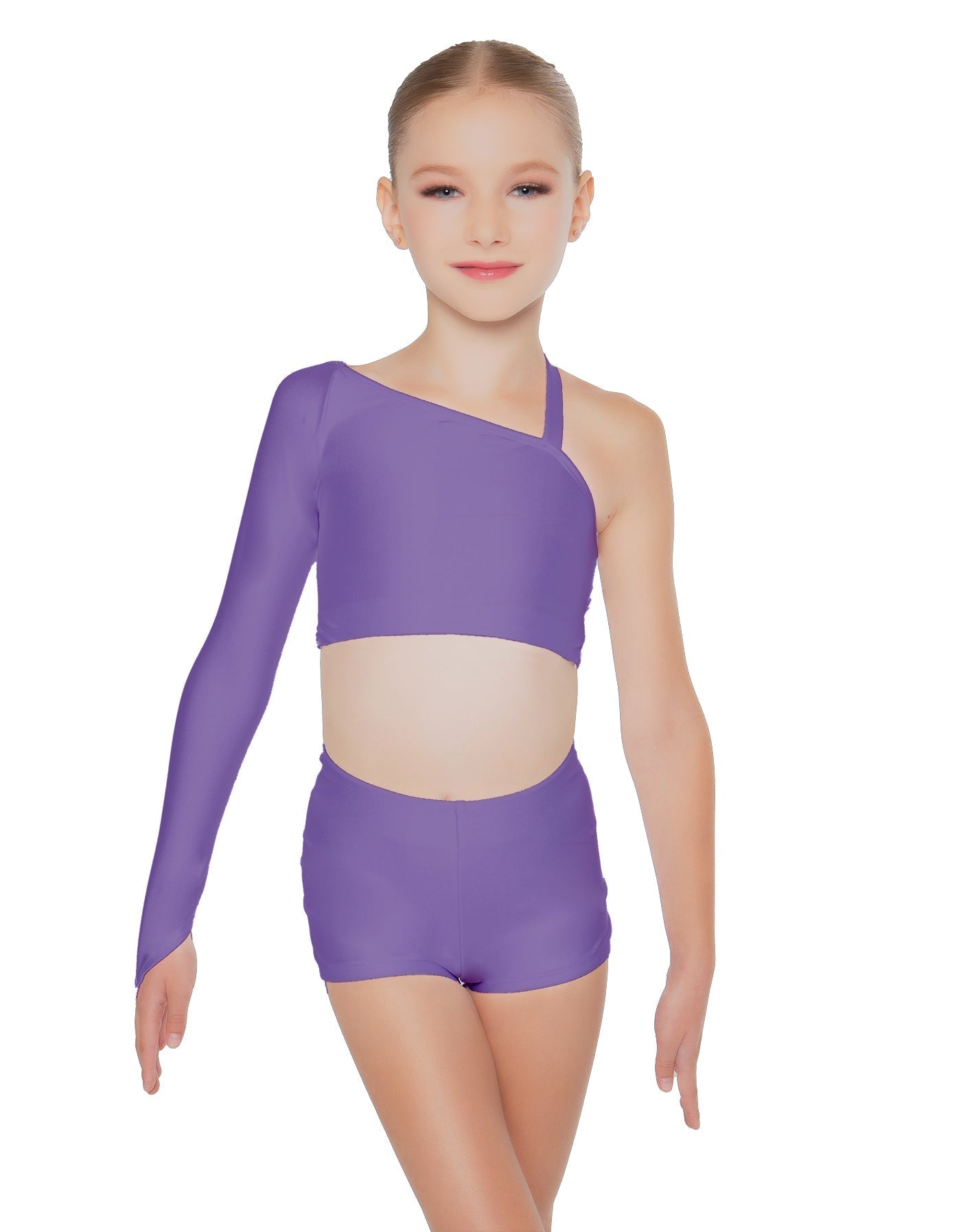 Solid Lycra Sparks Fly Crop Top
