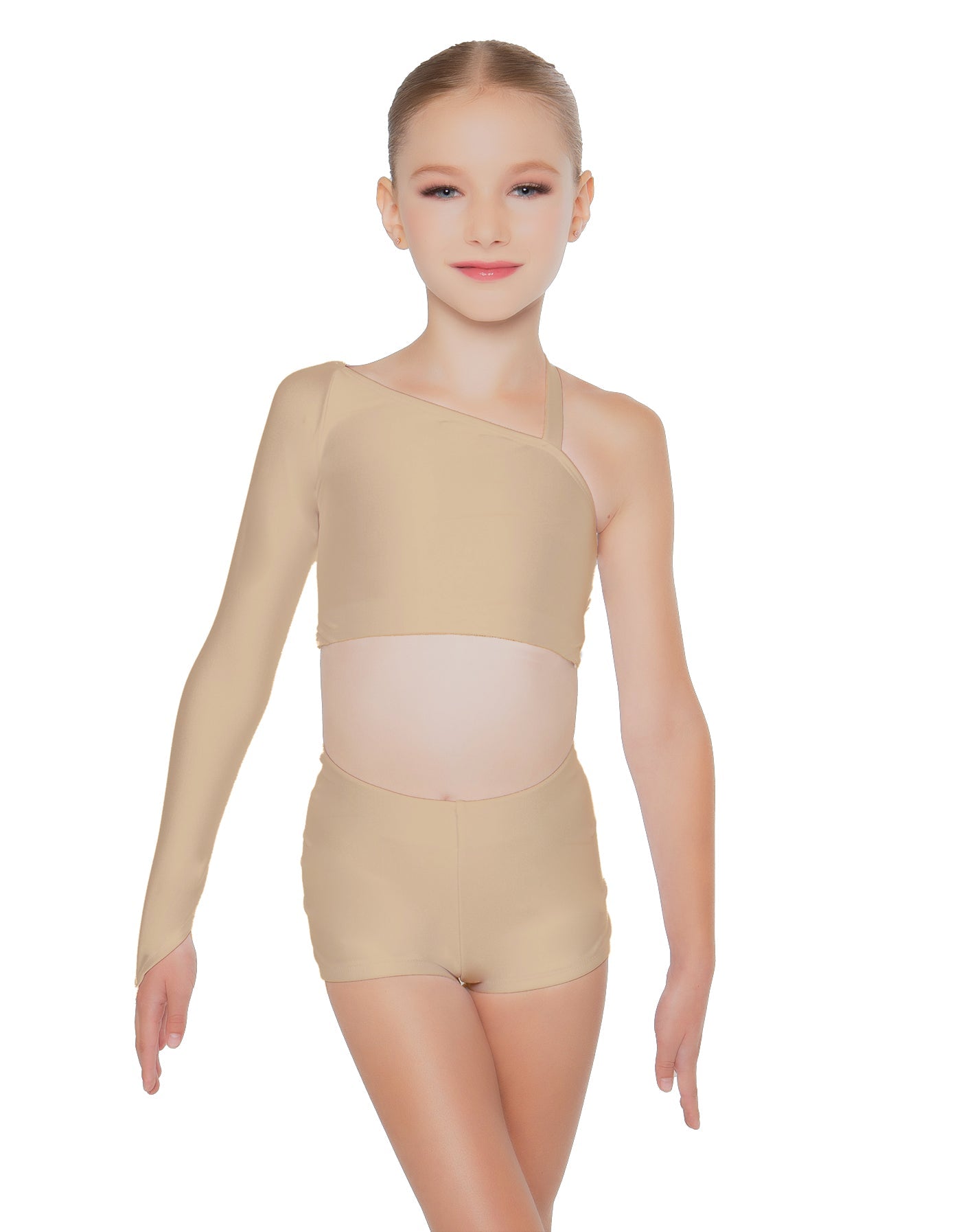 Solid Lycra Sparks Fly Crop Top